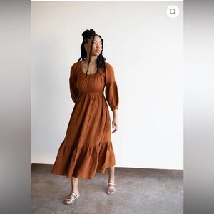 Emme Eliza Dress - Cinnamon
